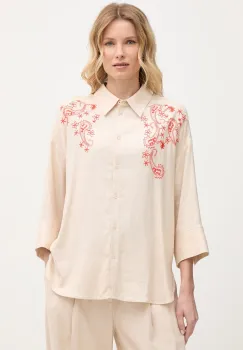 Mos Mosh camasa pentru femei, cu amestec de in Audri imagine