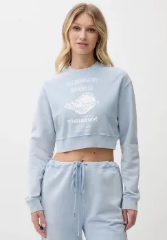 Moschino Jeans hanorac de bumbac cu imprimeu, 1701 3730 imagine