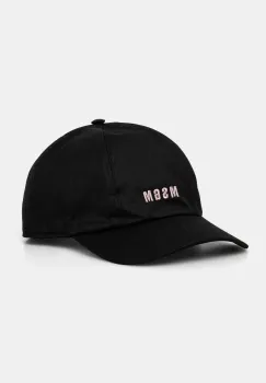 MSGM sapca de baseball din bumbac culoarea negru, cu imprimeu, 3541MDL06.237790 imagine