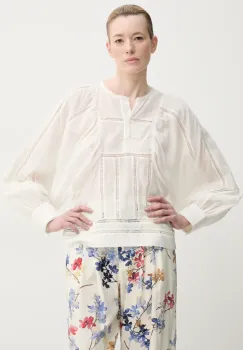 MUNTHE bluza FINETTA femei, culoarea bej, neted, 251100125129 imagine