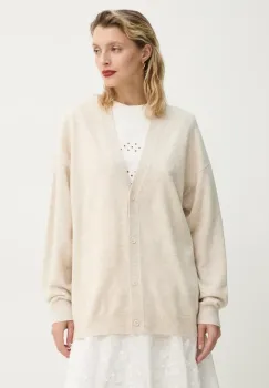 MUNTHE cardigan din lana FAFALI culoarea bej, light, 251160425174 imagine