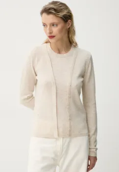 MUNTHE pulover de lana FELYX femei, culoarea bej, light, 251160125174 imagine