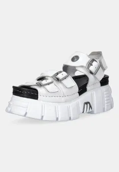 New Rock sandale de piele CHAROL ARRUGADO culoarea alb, M-BIOS101-C3 imagine