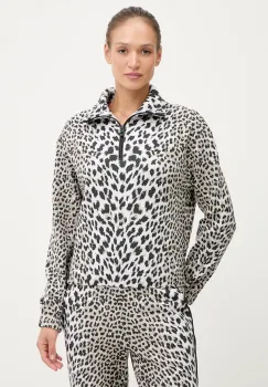 Newland hanorac LADY CROPP SWT SHIRT culoarea bej, cu imprimeu, N46759.193 imagine