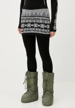 Newland leggins sport LADY SKIRT LEGGINGS culoarea negru, cu imprimeu, N46722.108 imagine