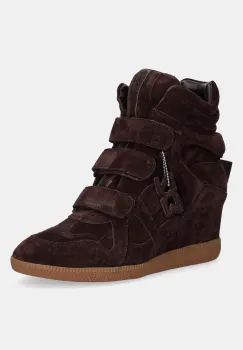 Nokwol cizme din piele intoarsa Demmi culoarea maro, toc pana, Demmi imagine