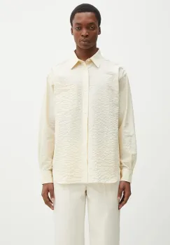 Norse Projects camasa Mo Oversized Check Shirt barbati, culoarea bej, cu guler clasic, relaxed, N40.0820.2064 imagine