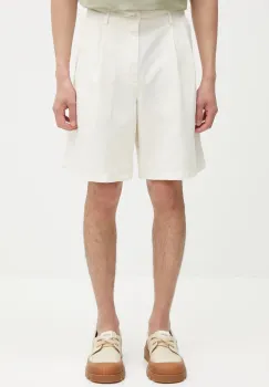 Norse Projects pantaloni scurti din amestec de in Benn Cotton Linen Shorts culoarea bej, N35.0617.0219 imagine