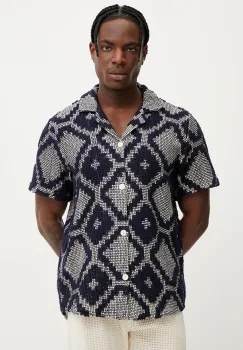 OAS camasa barbati, culoarea bleumarin, regular, 7013 imagine