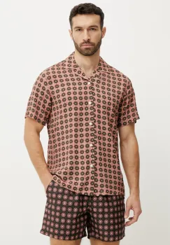 OAS camasa barbati, culoarea portocaliu, regular, 7005 imagine