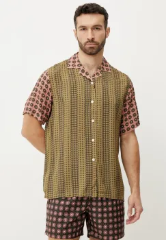 OAS camasa barbati, culoarea verde, regular, 7005 imagine