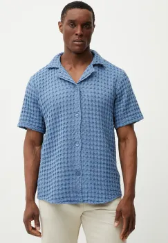 OAS camasa din bumbac barbati, relaxed imagine