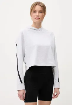 ON running bluza trening Studio culoarea gri, cu gluga, melanj, 1WF12421756 imagine