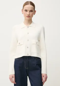 OUI cardigan femei, culoarea bej, light, 92056 imagine