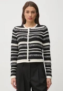 OUI cardigan femei, culoarea negru, 90616 imagine