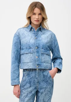 OUI jacheta scurta pentru femei, din denim imagine