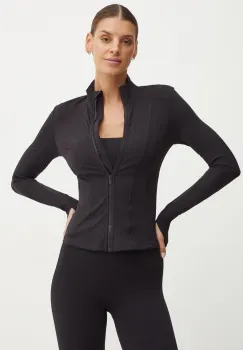 P.E Nation hanorac de antrenament Breakthrough culoarea negru, neted, 243J297 imagine