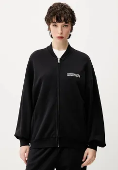 Pangaia geaca Midweight Bomber Jacket culoarea negru, de tranzitie, 10002360 imagine