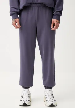 Pangaia pantaloni de trening din bumbac culoarea violet, uni, 10000295 imagine