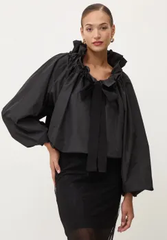 Patou bluza femei, culoarea negru, neted, TO0170011 imagine