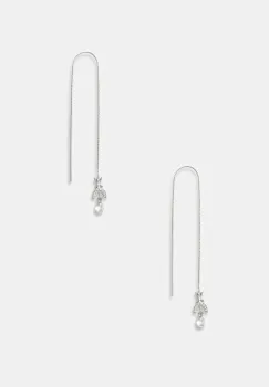 Patrizia Pepe cercei pentru femei, din metal cu zirconiu cubic imagine