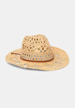 Patrizia Pepe palarie de paie pentru femei impletita imagine