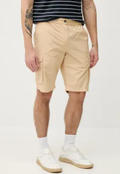 Paul&Shark pantaloni scurti din bumbac barbati, culoarea bej, 25414025 imagine