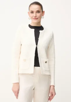 Pedro del Hierro cardigan din bumbac femei, culoarea bej, 3519547 imagine