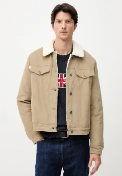 Pepe Jeans geaca din velur culoarea verde, de tranzitie, PM4027185 imagine