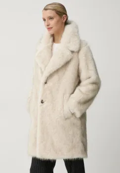 Pepe Jeans palton FRIDA femei, culoarea bej, de tranzitie, PL402502 imagine