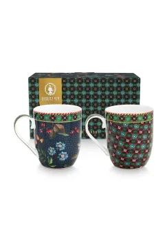 Pip Studio set cani Berry Blues 145 ml 2-pack imagine