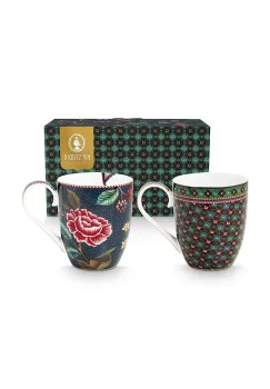 Pip Studio set cani Berry Blues 450 ml 2-pack imagine