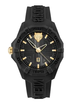 PLEIN SPORT ceas culoarea negru, PSQGA0125 imagine