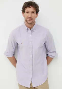 Polo Ralph Lauren camasa barbateasca de bumbac imagine