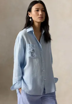 Polo Ralph Lauren camasa de femei din in imagine