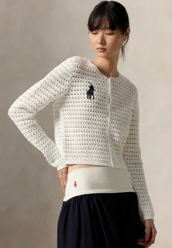 Polo Ralph Lauren cardigan pentru femei, din bumbac imagine