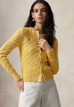 Polo Ralph Lauren cardigan pentru femei, din bumbac COTTON-LSL-CRD imagine