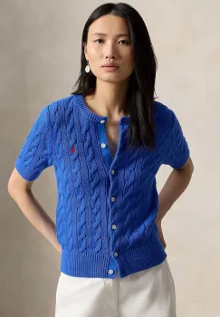 Polo Ralph Lauren cardigan pentru femei, din bumbac imagine