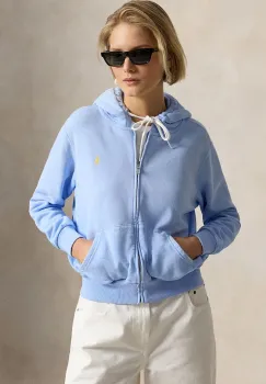 Polo Ralph Lauren hanorac cu fermoar si gluga pentru femei, din bumbac ISLAND FLC-KNT-SWEATSHIRT imagine