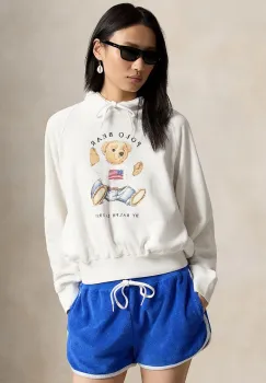 Polo Ralph Lauren hanorac cu gluga pentru femei, din bumbac imagine