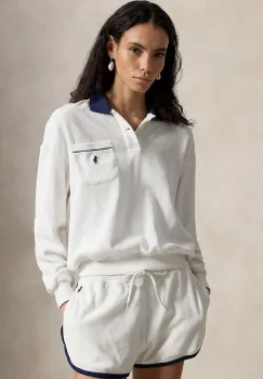 Polo Ralph Lauren hanorac pentru femei, din bumbac LT WT COTTON TERRY-KNT-POLO imagine