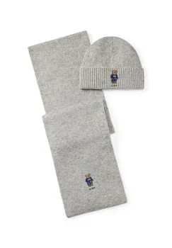 Polo Ralph Lauren palarie si esarfa din lana imagine