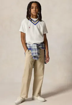 Polo Ralph Lauren pantaloni chinos pentru copii, din bumbac imagine