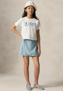 Polo Ralph Lauren pantaloni scurti din denim pentru copii imagine