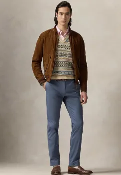 Polo Ralph Lauren pantaloni slim fit barbati cu bumbac Slim Fit HDN Pant imagine