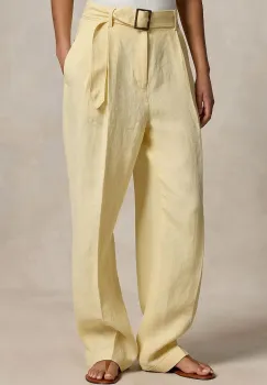 Polo Ralph Lauren pantaloni wide leg pentru femei, din in imagine