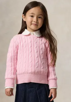 Polo Ralph Lauren pulover de bumbac pentru copii imagine