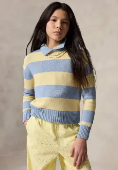 Polo Ralph Lauren pulover de bumbac pentru copii imagine