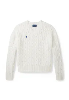 Polo Ralph Lauren pulover de bumbac pentru copii imagine