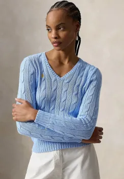 Polo Ralph Lauren pulover de femei din bumbac imagine